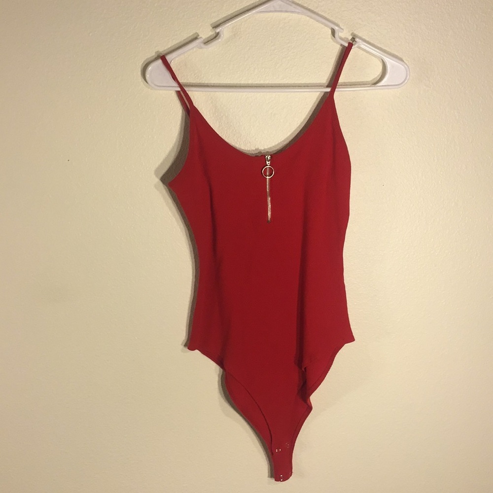 Red bodysuit